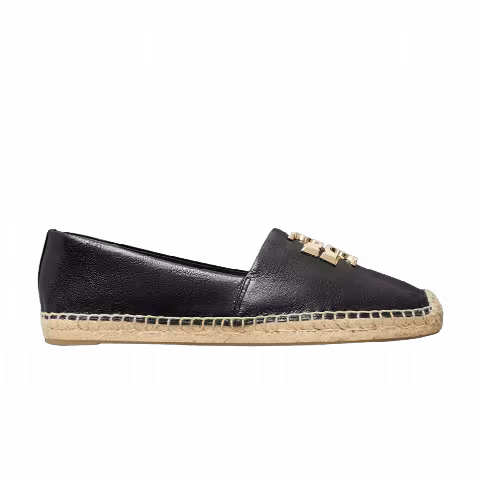 Tory Burch Wmns Eleanor Espadrille Flat 'Perfect Black Gold'