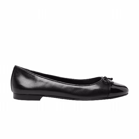 Tory Burch Wmns Cap Toe Ballet 'Perfect Black'