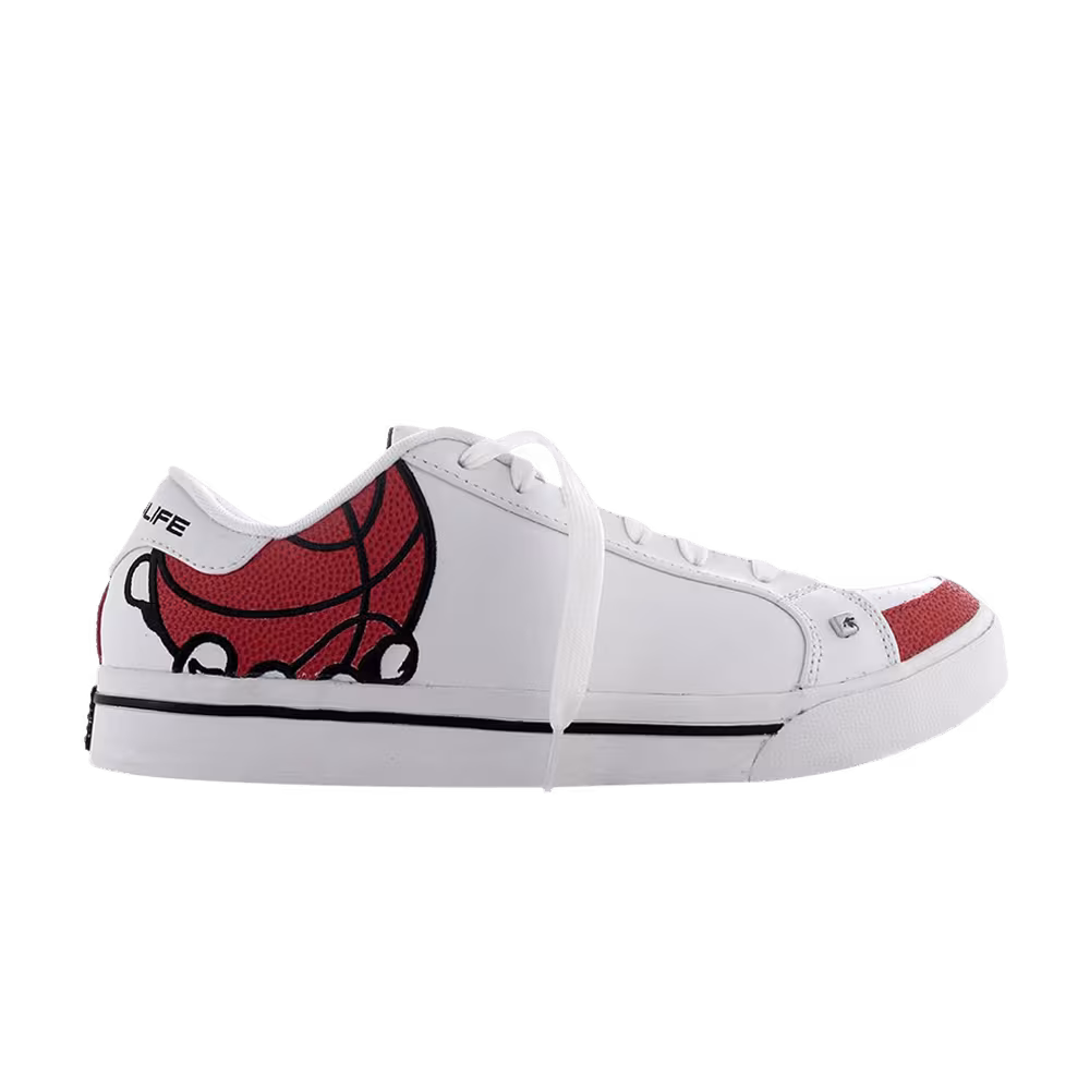 AND1 Springfield Low Basketball - White Orange