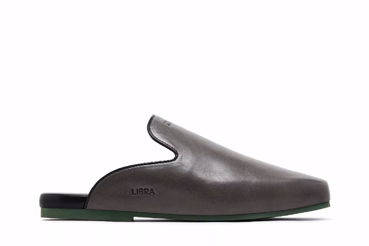 GOAT Horoscope Libra Mule Gunmetal/Forest Green, view 2