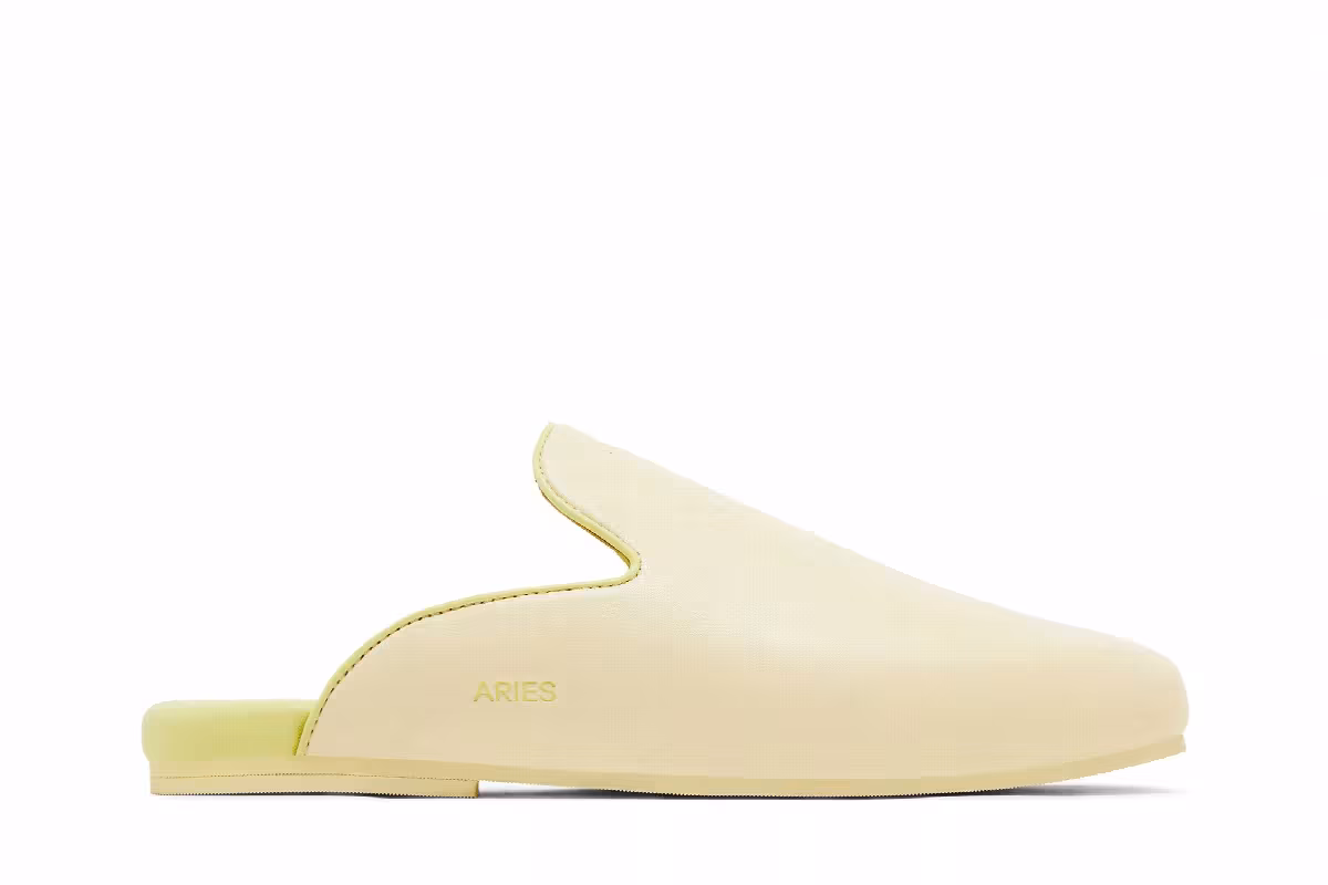 GOAT Horoscope Aries Mule Creamy Ivory/Mint Yellow, view 2