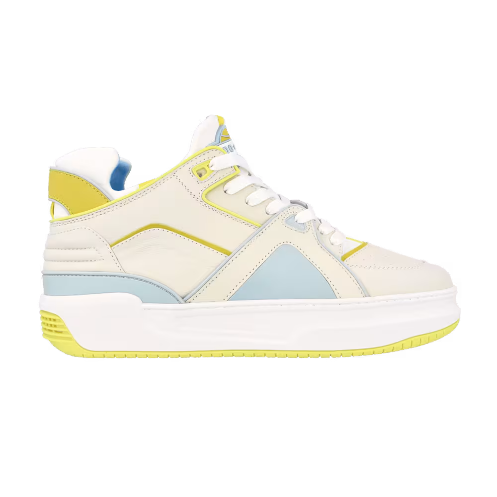 Just Don Tennis Courtside Mid Beige Yellow Blue