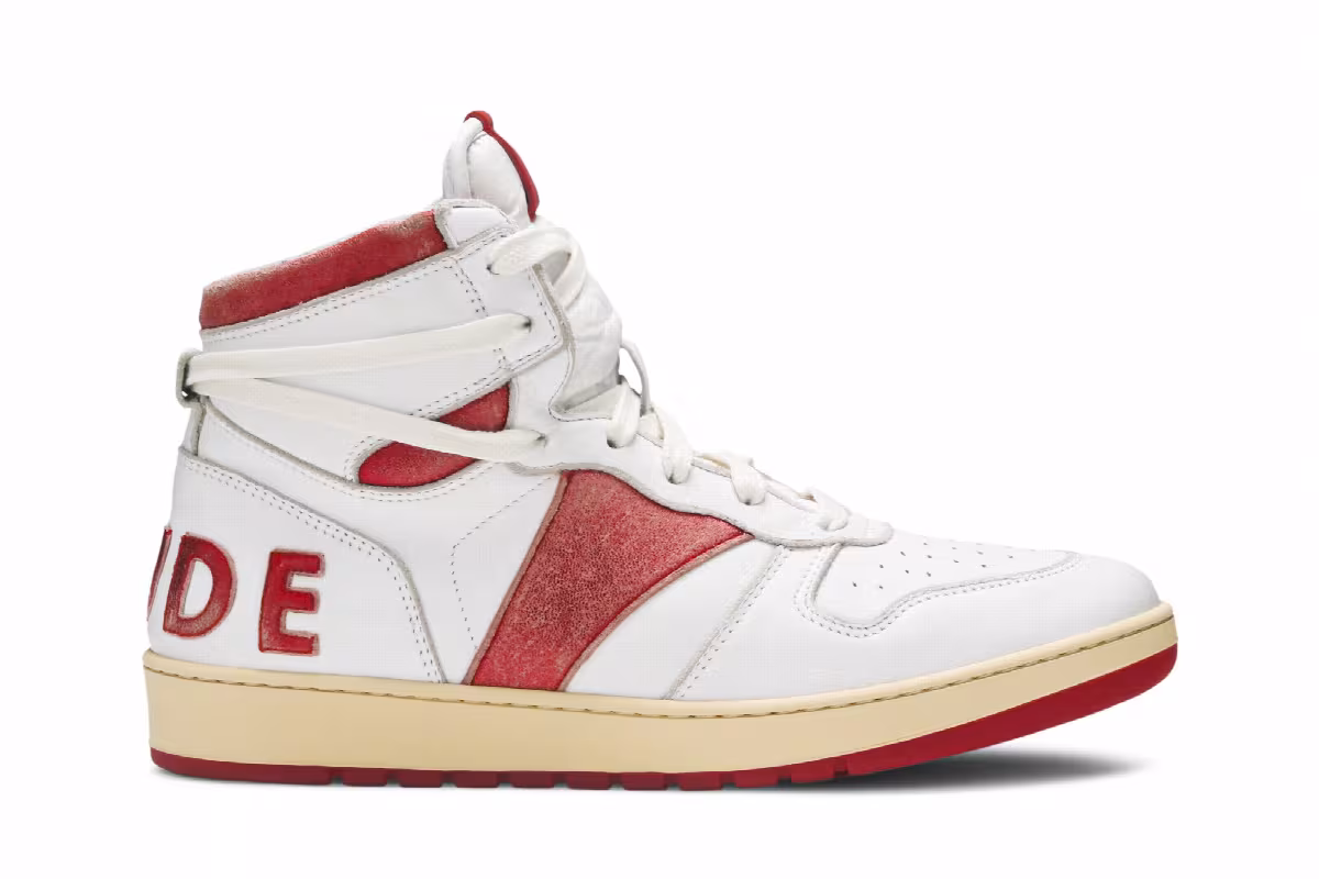 Rhude Rhecess High White Red, view 2