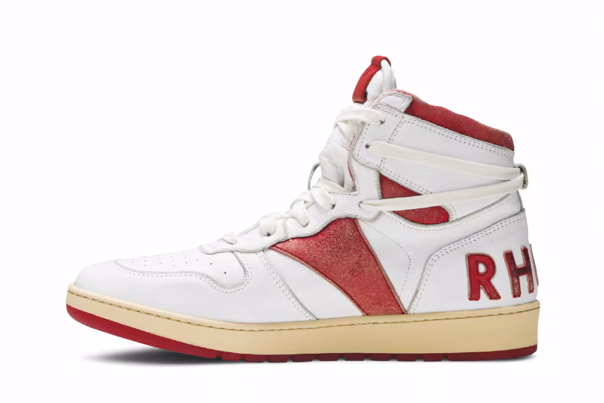 Rhude Rhecess High White Red, view 4