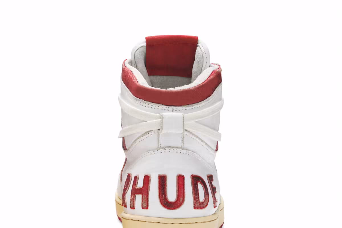 Rhude Rhecess High White Red, view 8