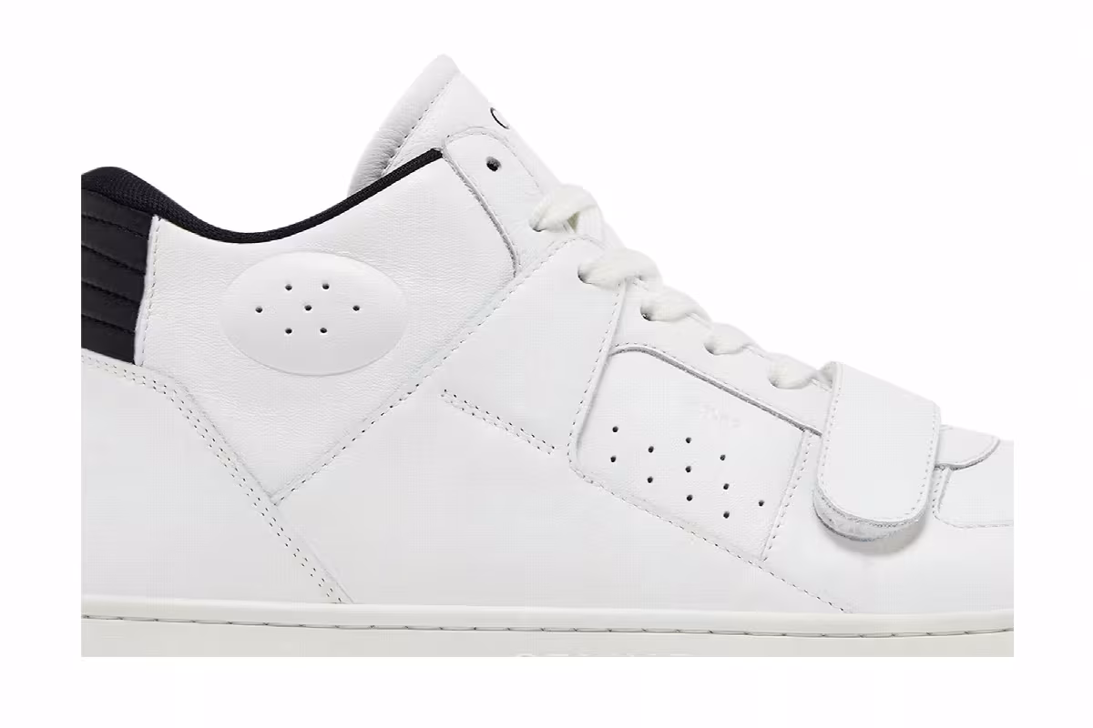CELINE CT-02 Mid Sneaker Optic White Black, view 3