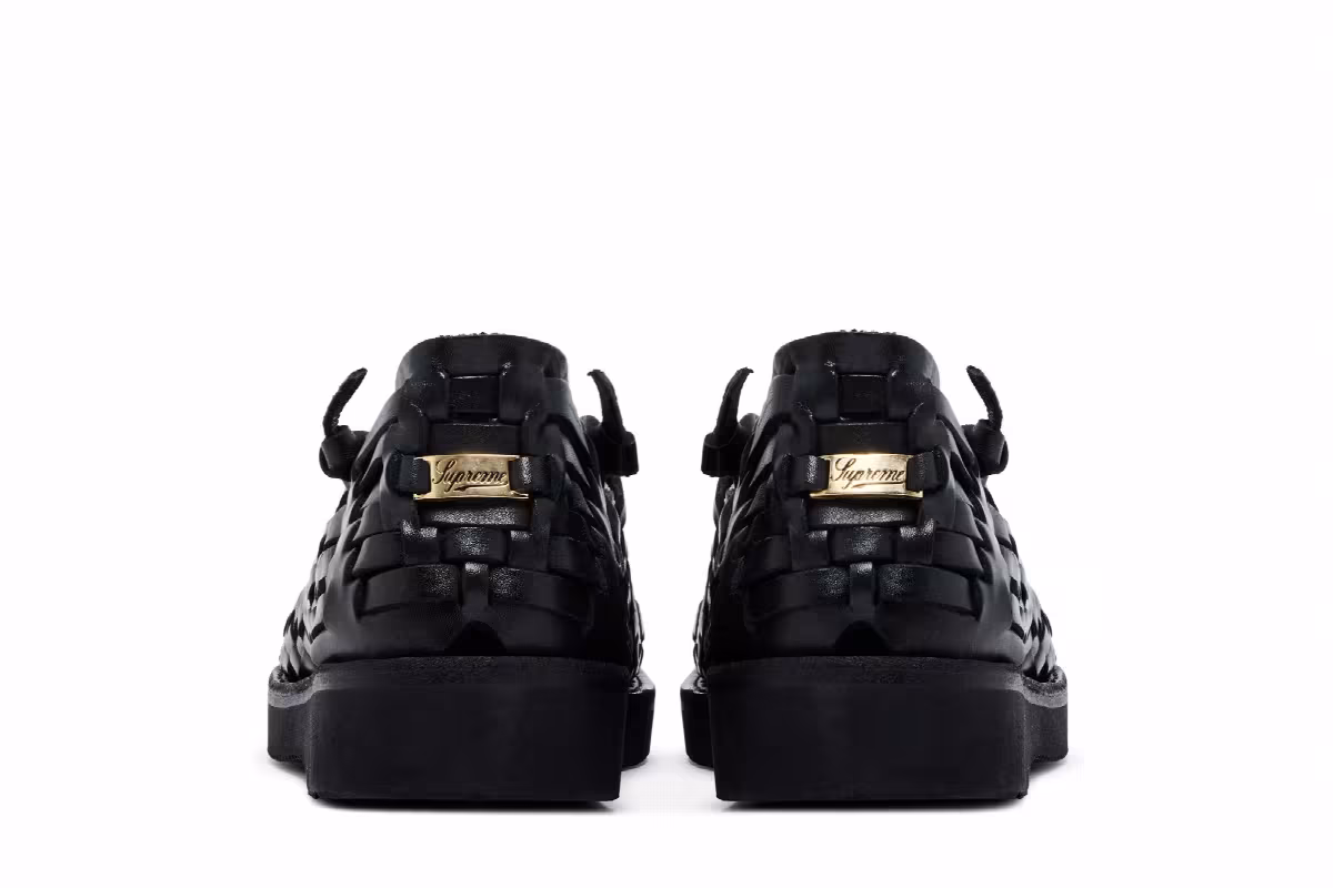 Supreme x Yuketen Leo Sandal Black, view 7