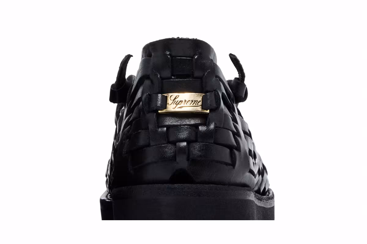 Supreme x Yuketen Leo Sandal Black, view 8