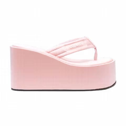 Coperni Wmns Branded Wedge Sandal 'Light Pink Satin'