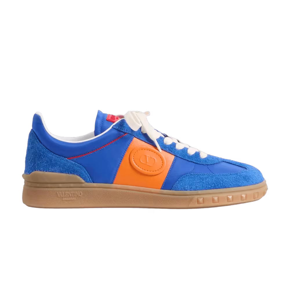 Valentino Garavani Upvillage Low Top Sneaker Acid Blue Pumpkin Coral