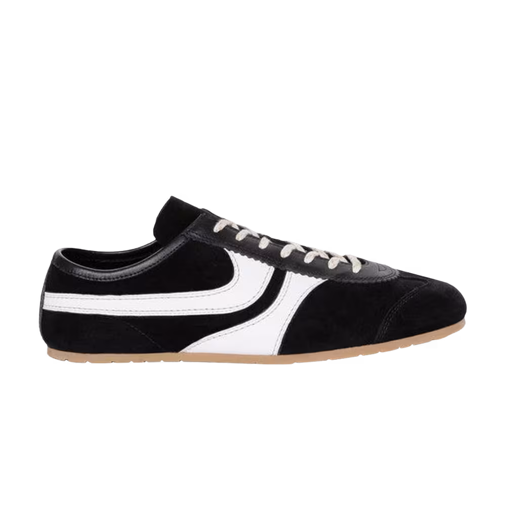 Dries Van Noten Leather Sneaker Black White