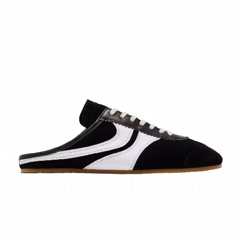 Dries Van Noten Leather Mule 'Black White'