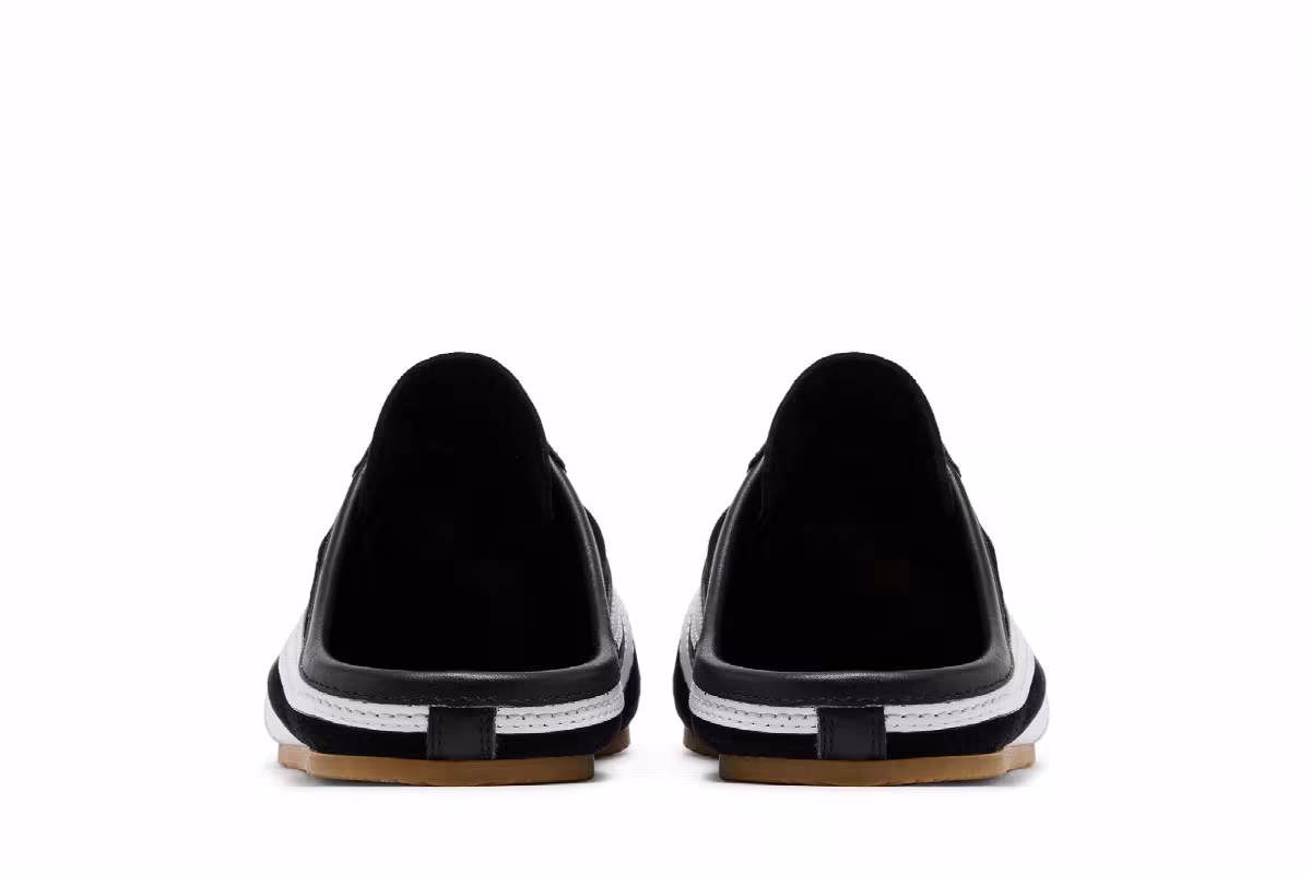 Dries Van Noten Leather Mule Black White, view 7