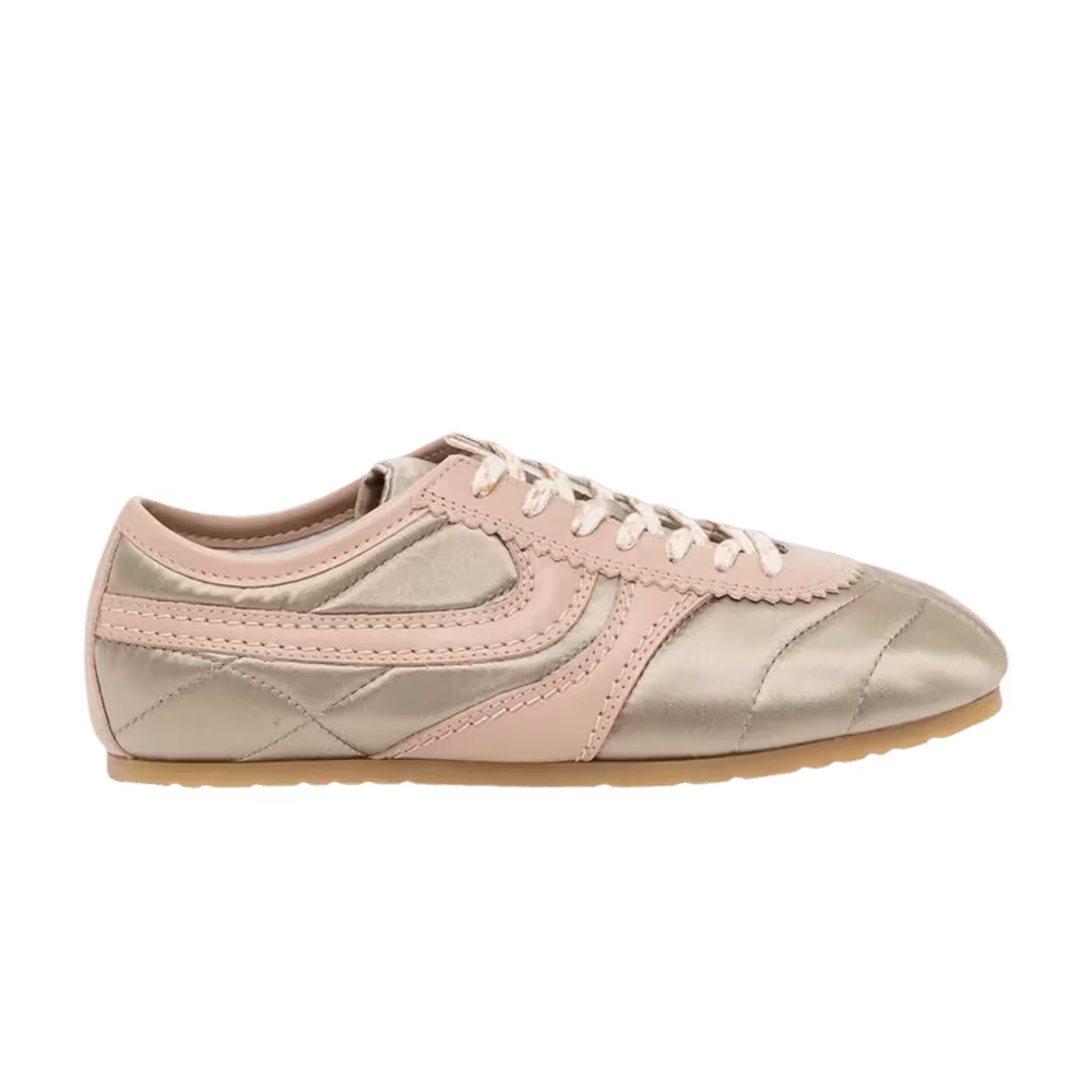 Dries Van Noten Women's Leather Trimmed Sneaker Grey