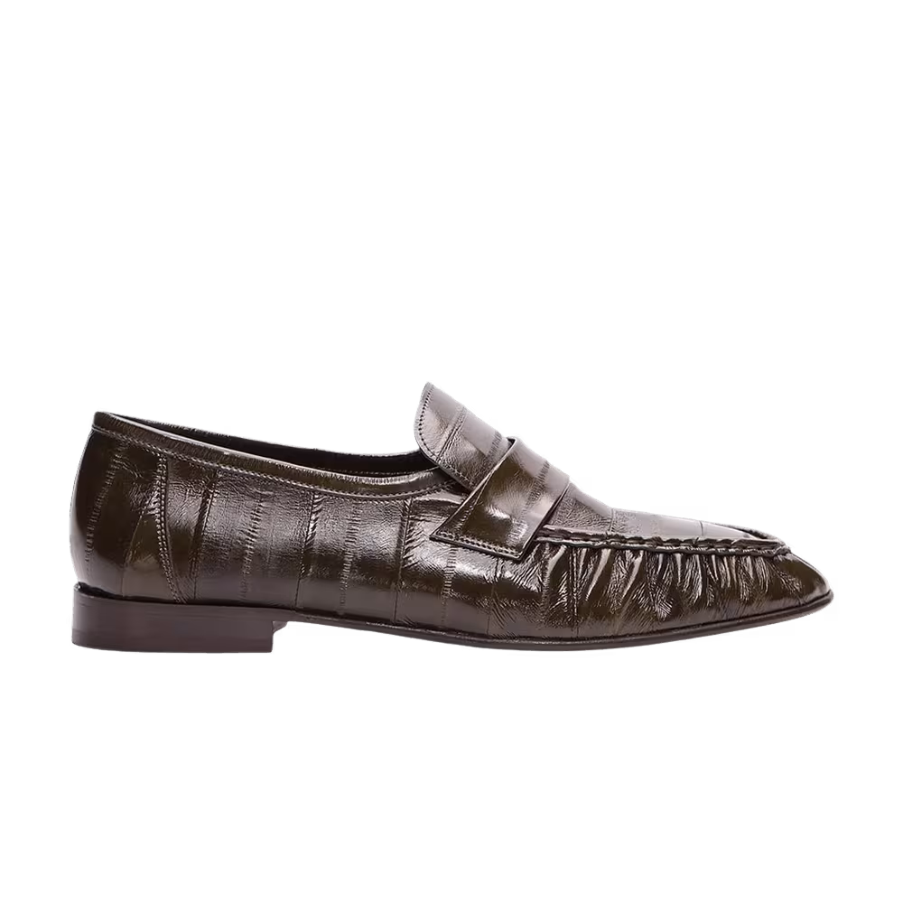 The Row Women's Soft Loafer Olive