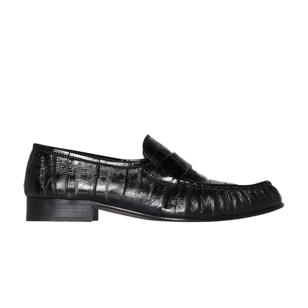 The Row Women's Soft Loafer Black