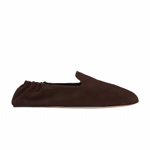 The Row Wmns Soft Mocassin Loafer 'Lacquer Brown'