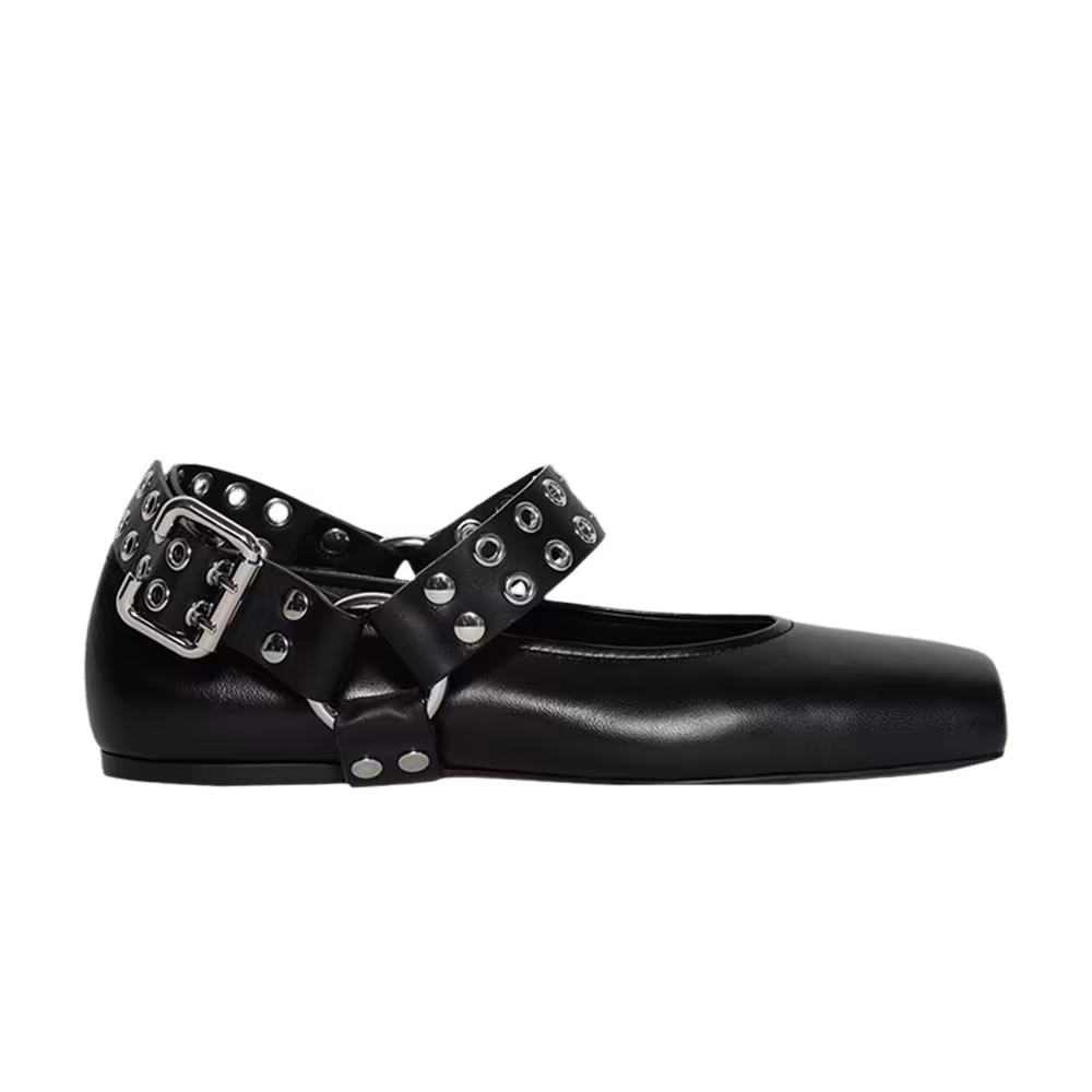 Alaïa Women's Biker Ballet Flat Black