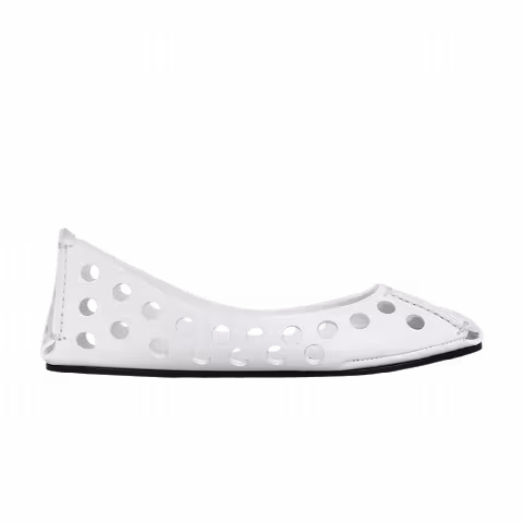 Alaïa Wmns Perfo Ballet Flat 'White'