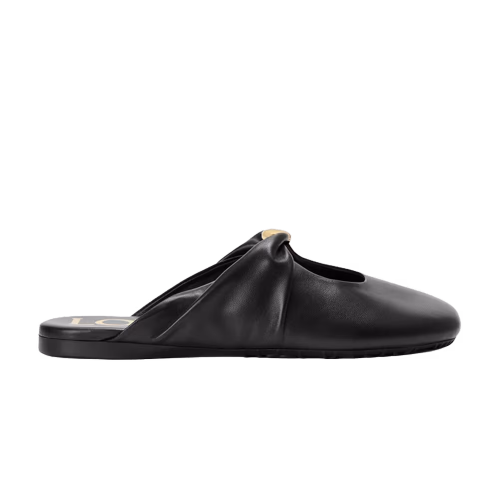 Loewe Women's Pebble Soft Mule Black
