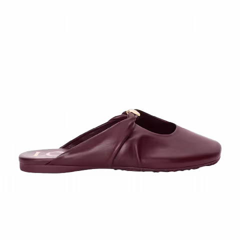 Loewe Wmns Pebble Soft Mule 'Dark Burgundy'