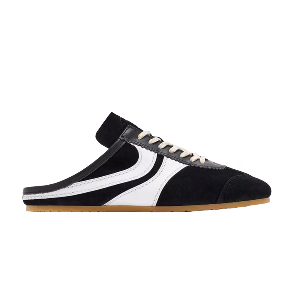 Dries Van Noten Women's Leather Mule Black White