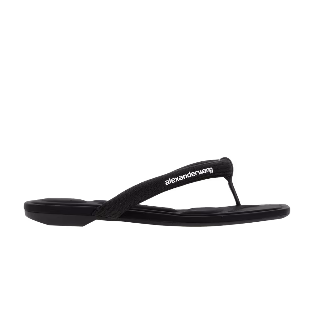 Alexander Wang Women's Jenna Tubular Flat Thong Sandal Black