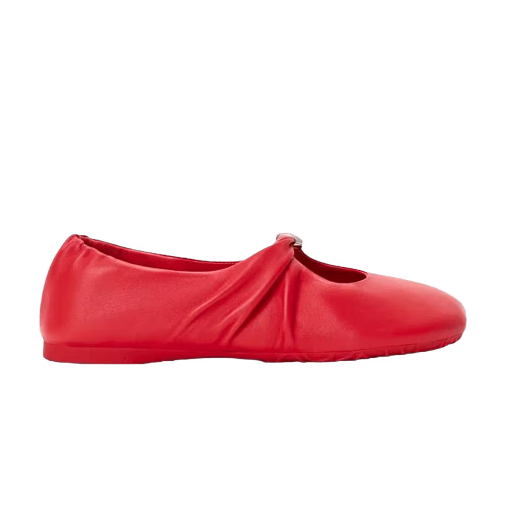 Loewe Women's Pebble Soft Ballerina Red