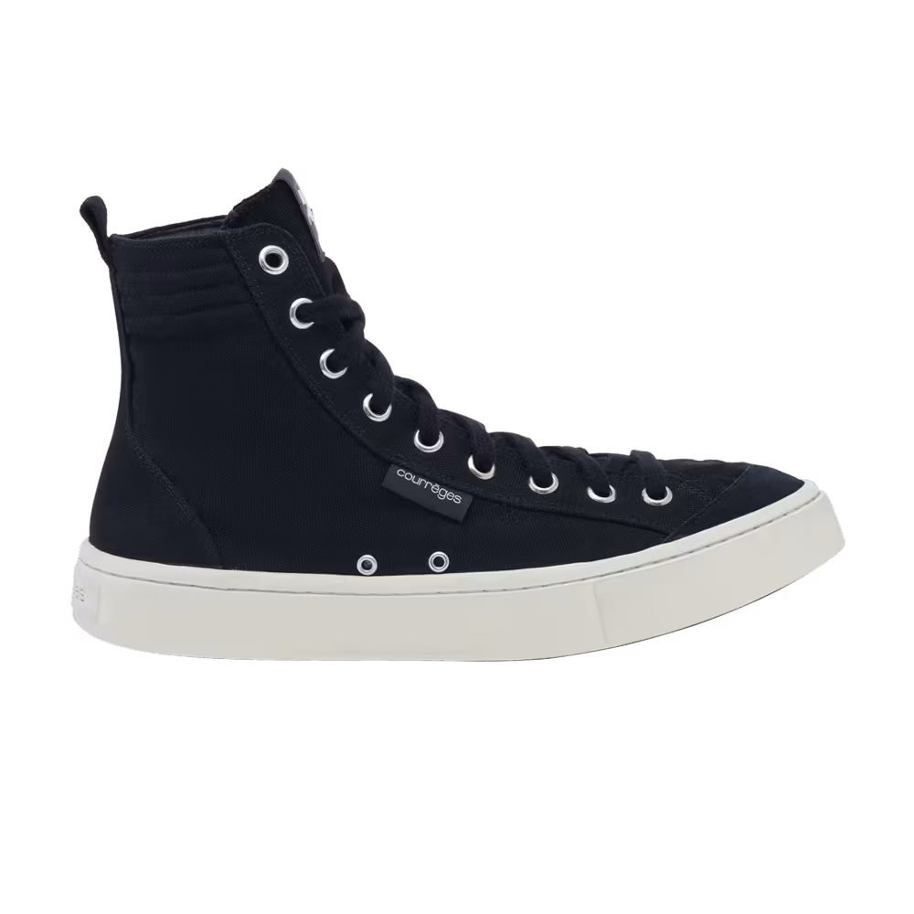 Courrèges Bitume Canvas Sneaker Black