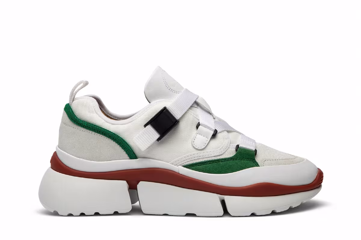 Chloé Sonnie Low Top Jungle Green, view 2