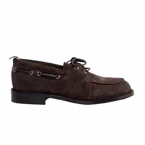 Thom Browne Padded Boat Shoe 'Dark Brown'