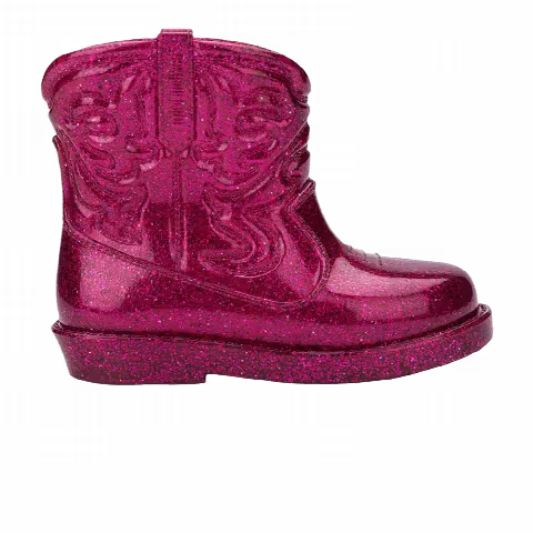 Melissa Mini Texas Boot Glitter Kids 'Pink'
