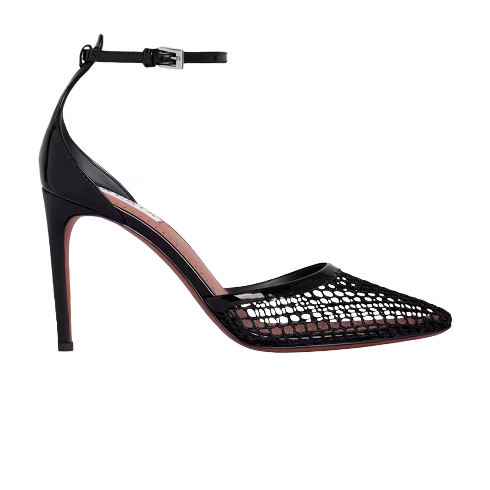 Alaïa Women's High Fishnet Pump Black