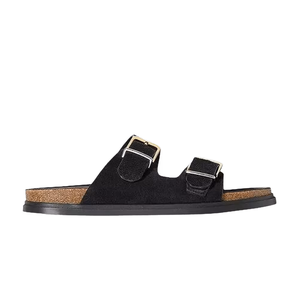 The Row Women's Buckle Slide Sandal Black