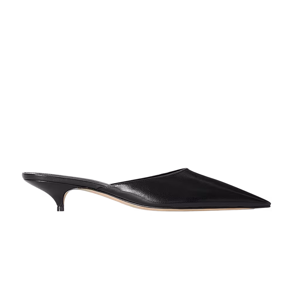 The Row Women's Lissa Kitten Mule Black