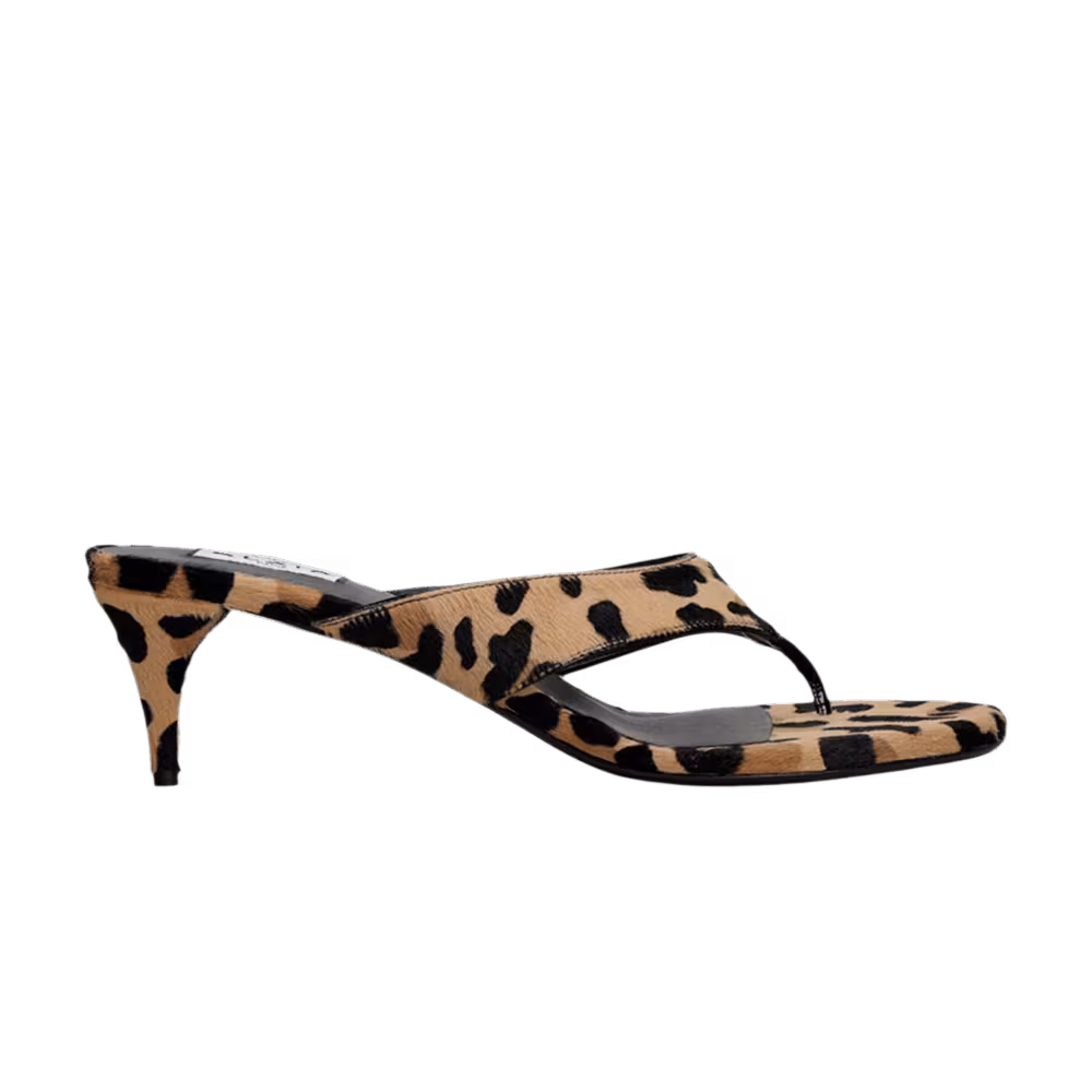 Alaïa Women's Thong Mule Leopard