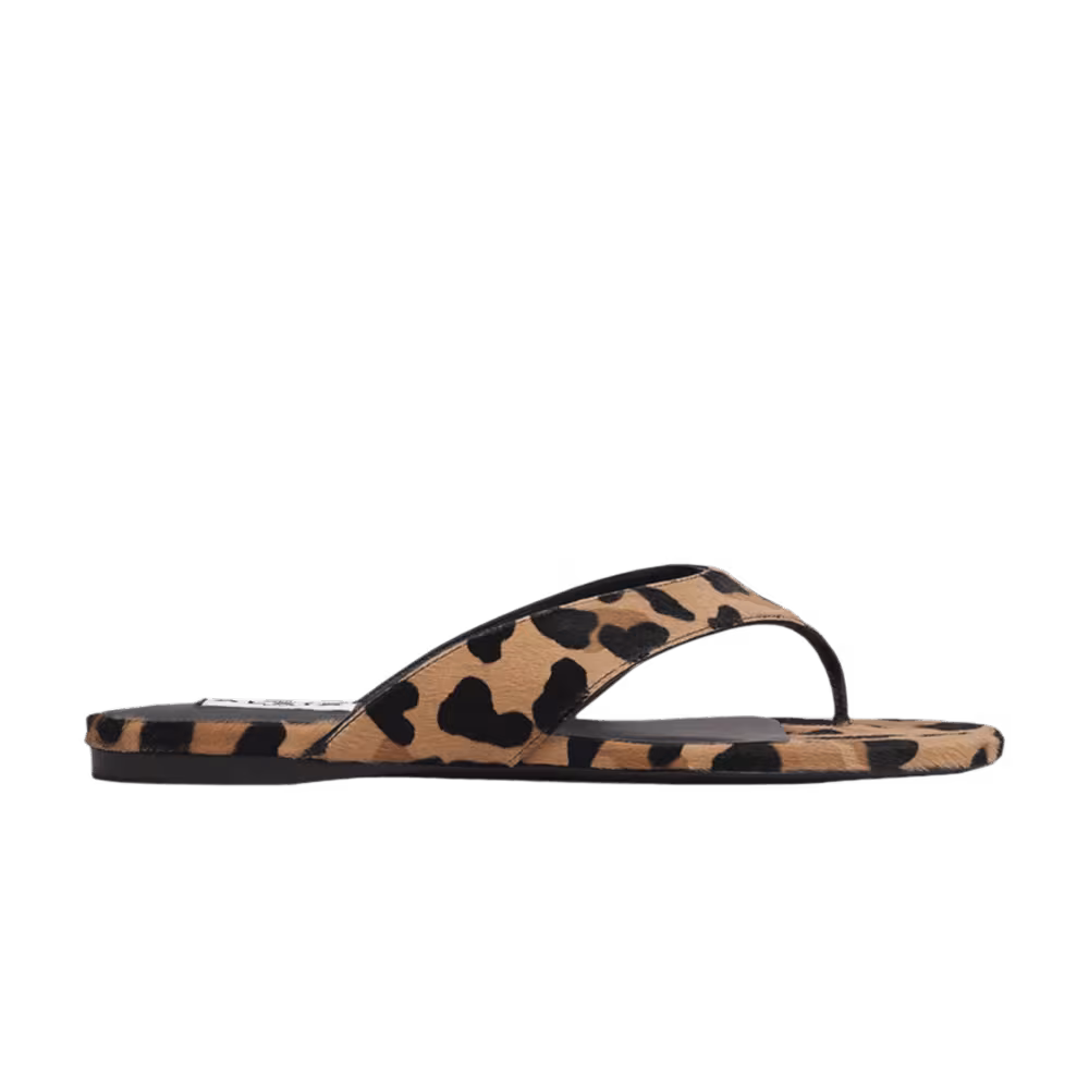 Alaïa Women's Flat Tong Mule Leopard