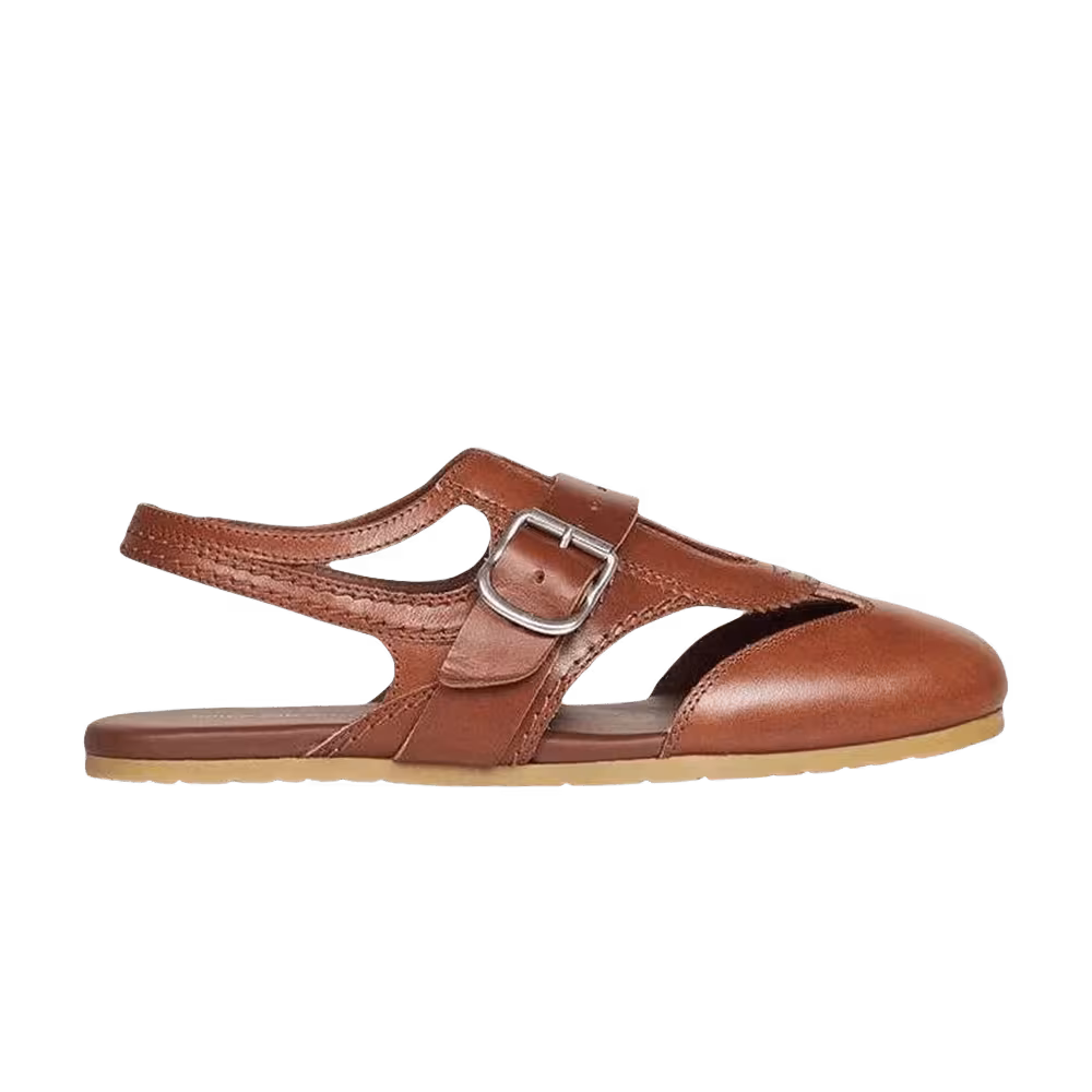 Dries Van Noten Women's Calf Leather Sandal Burgundy