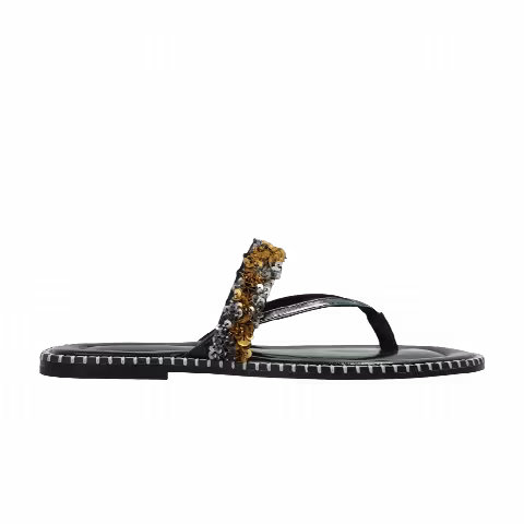 Dries Van Noten Wmns Leather Sandal 'Silver'