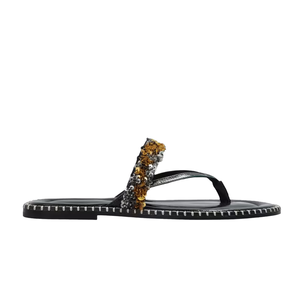 Dries Van Noten Women's Leather Sandal Silver