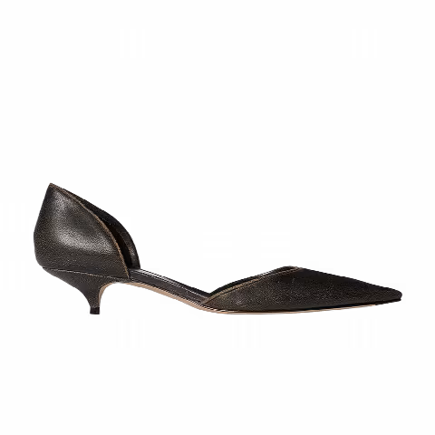 The Row Wmns Liisa Kitten D'orsay Heel 'Dark Brown'