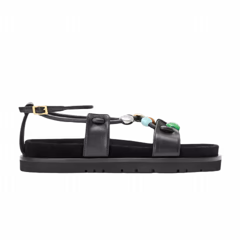 Loewe Wmns Pebble Beads Fussbett Sandal 'Black'