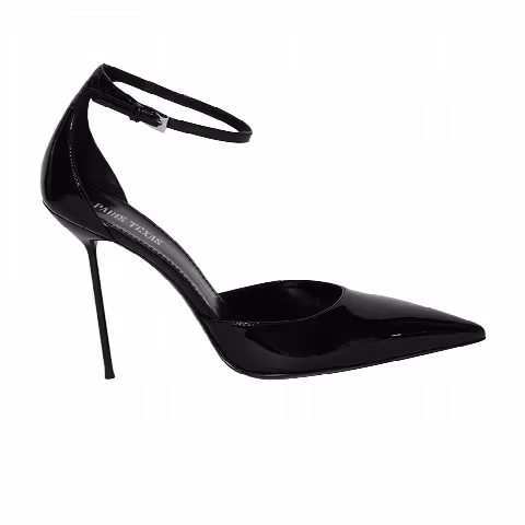 Paris Texas Wmns Lidia Ankle Strap Pump 'Black'