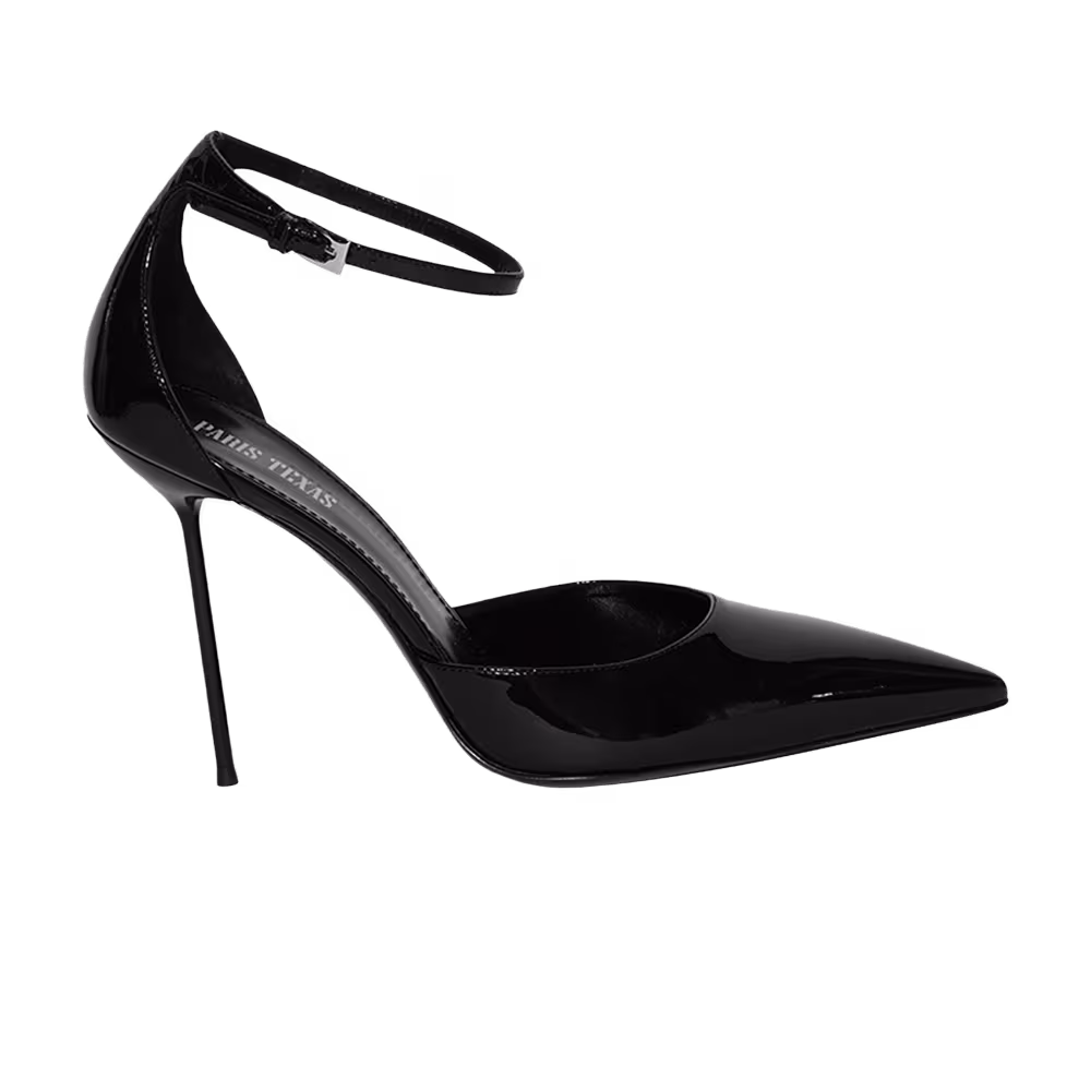 Paris Texas Women's Lidia Ankle Strap Pump Black
