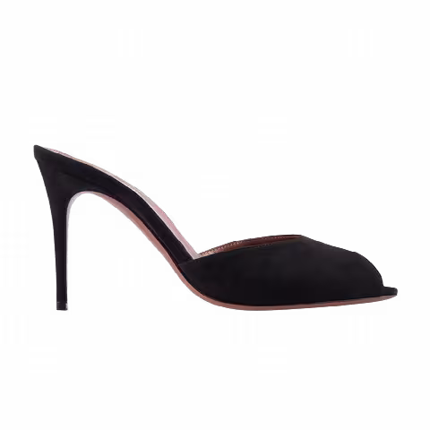Paris Texas Wmns Vera Open Toe Mule 'Black'