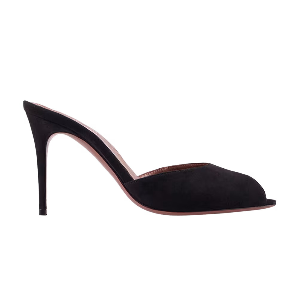Paris Texas Women's Vera Open Toe Mule Black