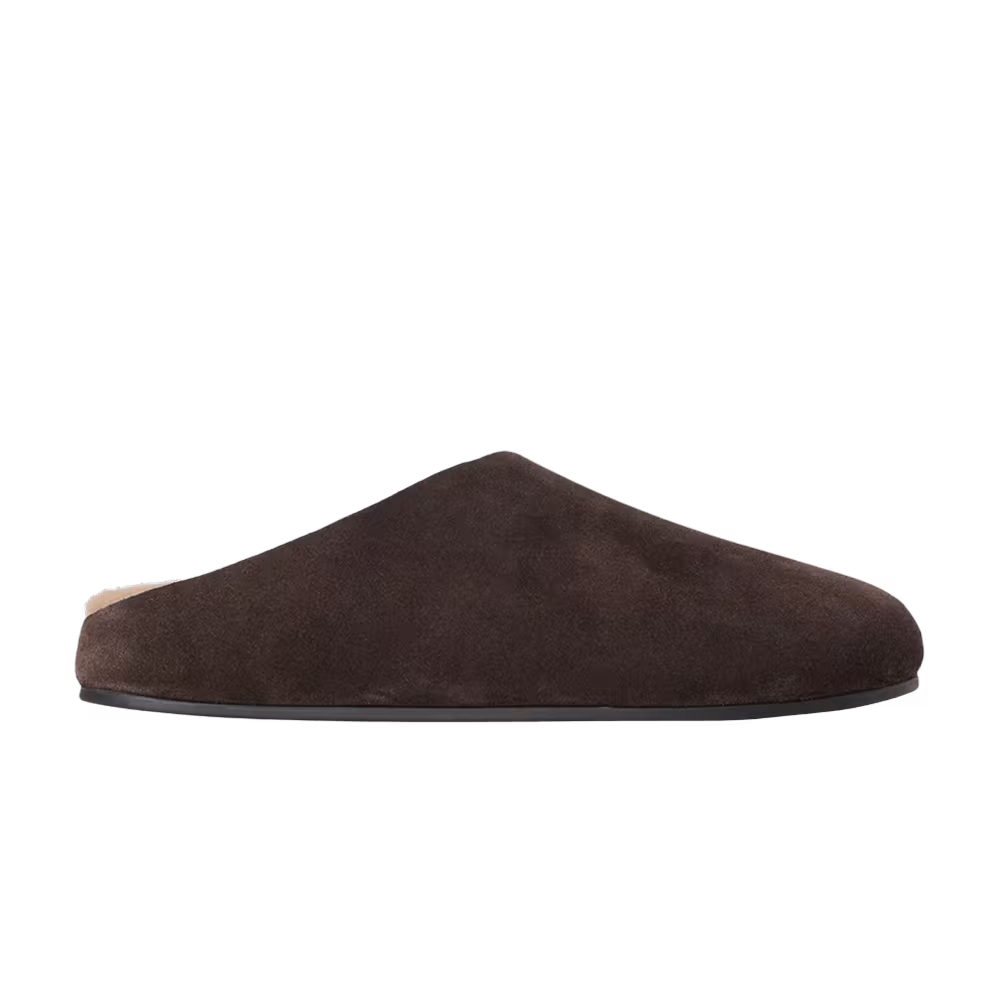 The Row Women's Hudson Shearling Slide Brown