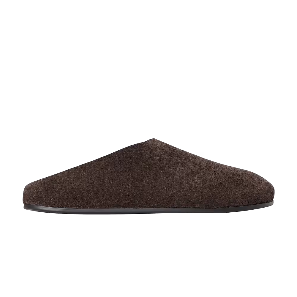 The Row Hudson Mule Lacquer Brown