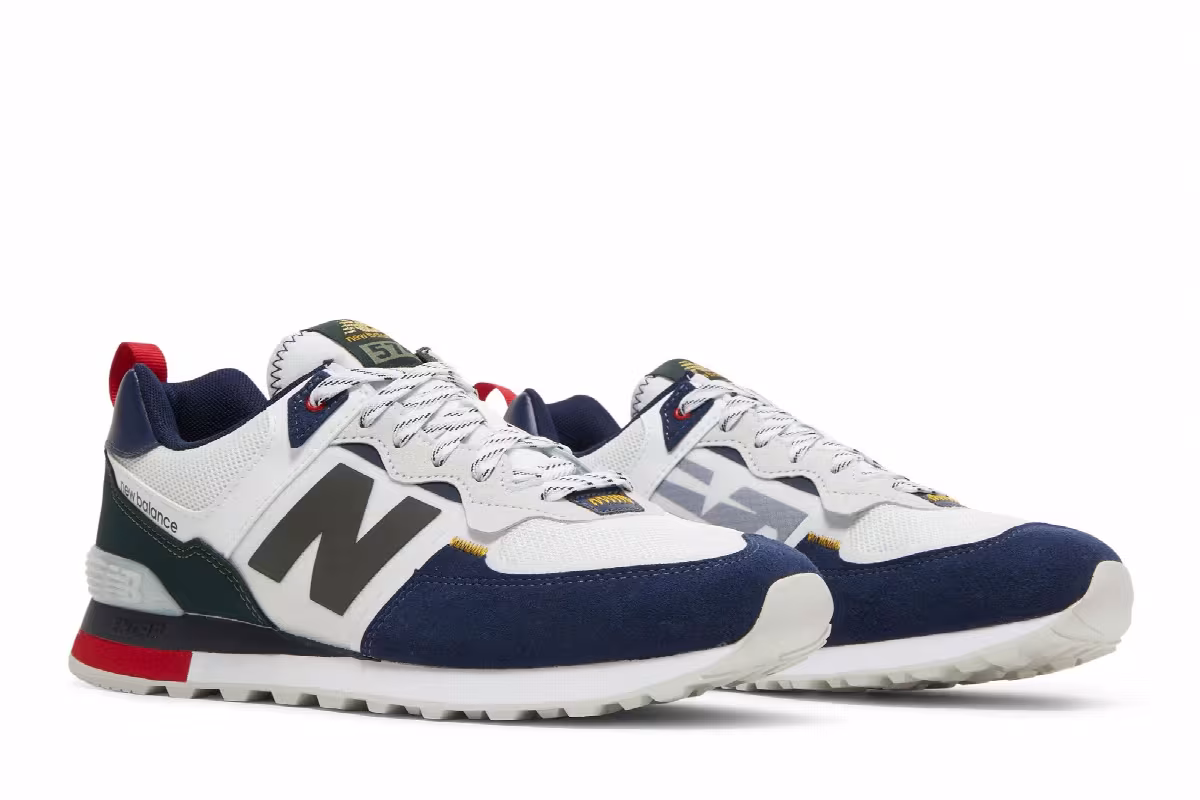 New Balance 574 White Pigment, view 9