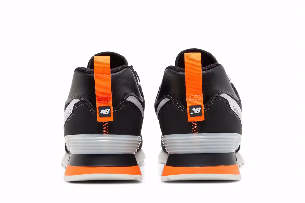 New Balance 574 Black Orange, view 7